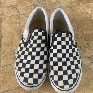 Checkered Platform Vans